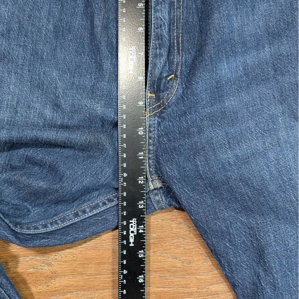 Levi's 505 Men's Jeans Dark Wash‎ Size 36x29 (36x27.5) Straight Leg Original Fit